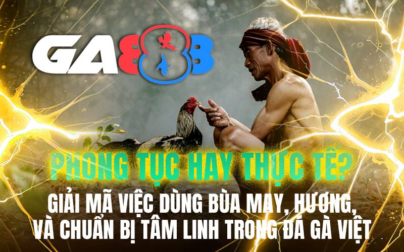 Phong tục hay thực tế? Giải mã việc dùng bùa may, hương, và chuẩn bị tâm linh trong đá gà Việt
