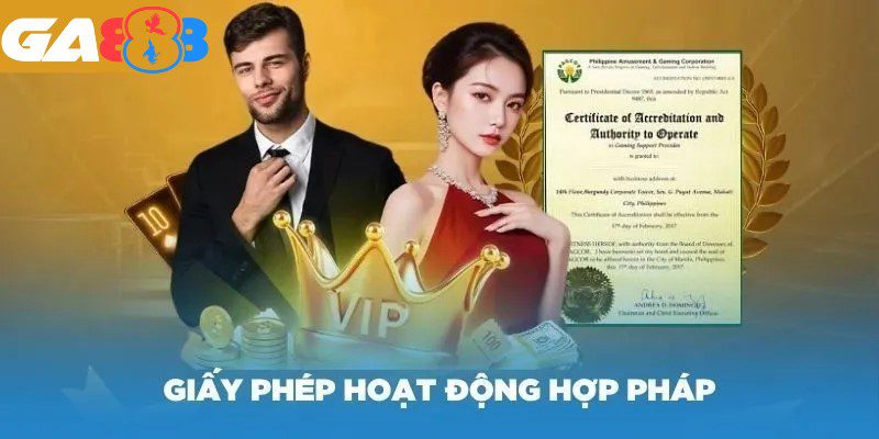 Nhà cái đã được cấp giấy phép hoạt động